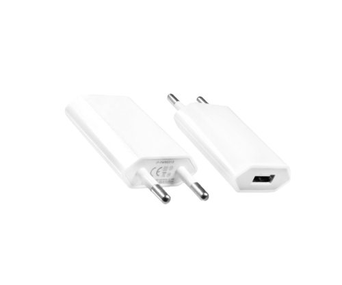 Adapter/ładowarka USB 230V na USB 5V, 1000mA do urządzeń USB, biały, DINIC Box